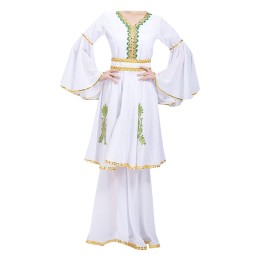 Custom-made Hui performance costumes Order women's costumes for Xinjiang dance costumes Muslim Uyghur clothes Minority dance costumes Hui performance costumes SKDO013 Custom-made Hui performance costumes Order women's costumes for Xinjiang dance costumes Muslim Uyghur clothes Minority dance costumes Hui performance costumes SKDO013